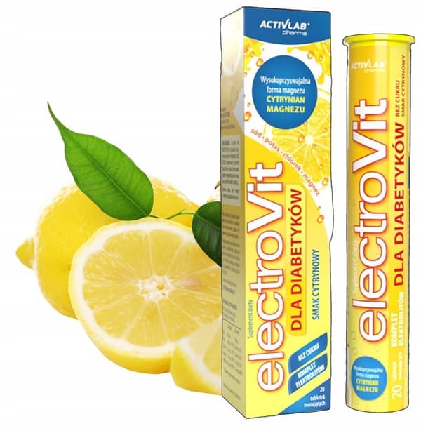 ElectroVit för diabetiker citronsmak 20 tabletter