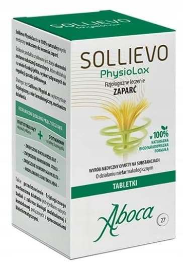 SOLLIEVO PHYSIOLAX förstoppning ABOCA 27 tabletter.