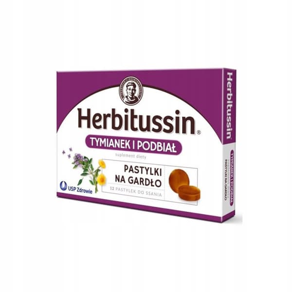 Herbitussin Timjan och Hästhov 12 sugtabletter