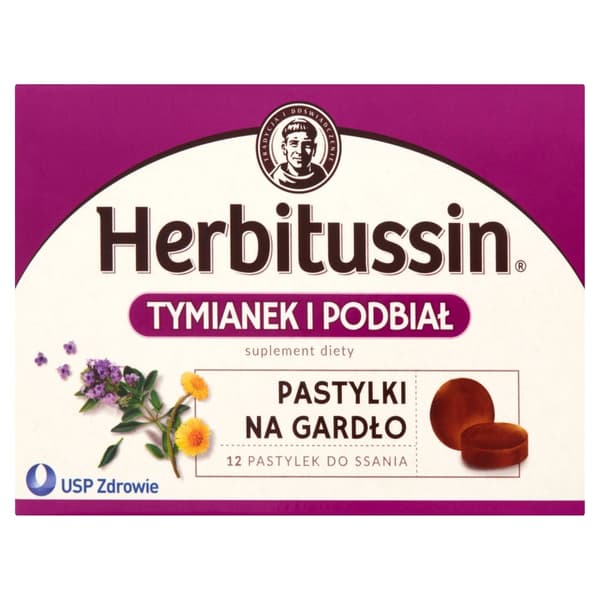 Herbitussin Timjan och Hästhov 12 sugtabletter