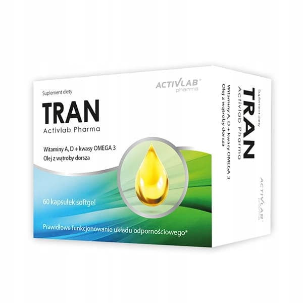 Activlab Tran 500 mg 60 kapslar. Vitamin AD + Omega 3