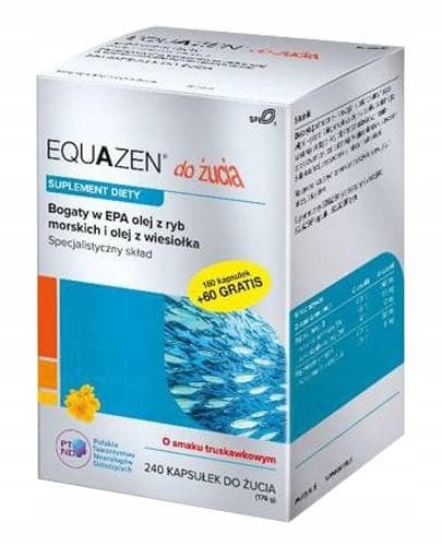 EQUAZEN tuggtabletter 240 kapslar - jordgubbssmak