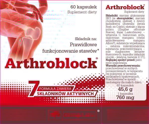 OLIMP ARTHROBLOCK 60 kapslar FRISKA BEN OCH LEDER