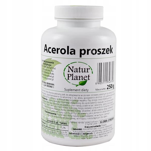 Natur Planet Acerola pulver 250g C-vitamin