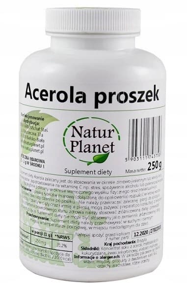Natur Planet Acerola pulver 250g C-vitamin