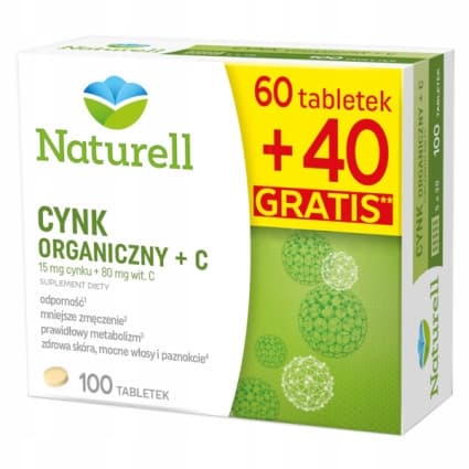 Naturell Organisk Zink + C-vitamin 100 tabletter