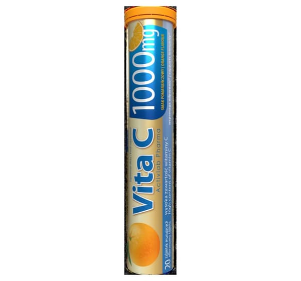 ActivLab Vita C 1000 mg 20 tabletter Apelsinsmak