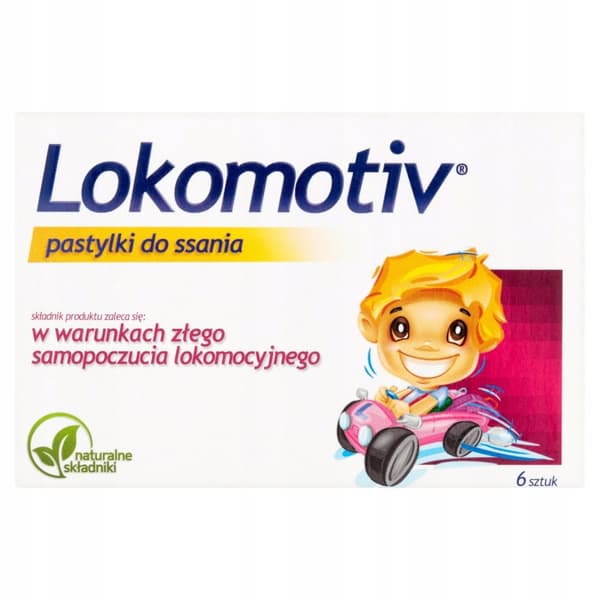 Lokomotiv för åksjuka 6 sugtabletter