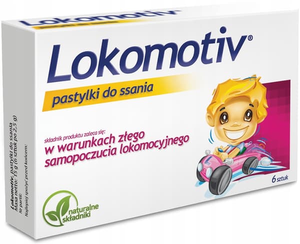 Lokomotiv för åksjuka 6 sugtabletter