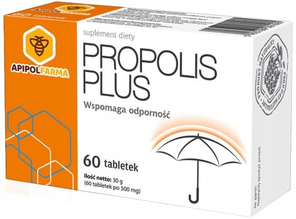 PROPOLIS PLUS stödjer immuniteten C-VITAMIN ZINK Farmina 60 tabletter.
