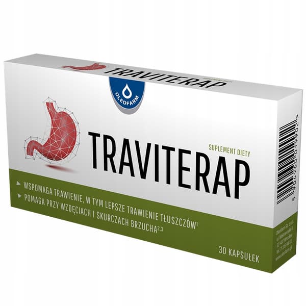 TRAVITERAP örtextrakt MATSMÄLTNING LEVER 30 kapslar.