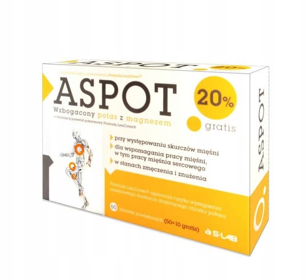 ASPOT kaliummagnesium HJÄRTMUSKLER 60 tabletter.