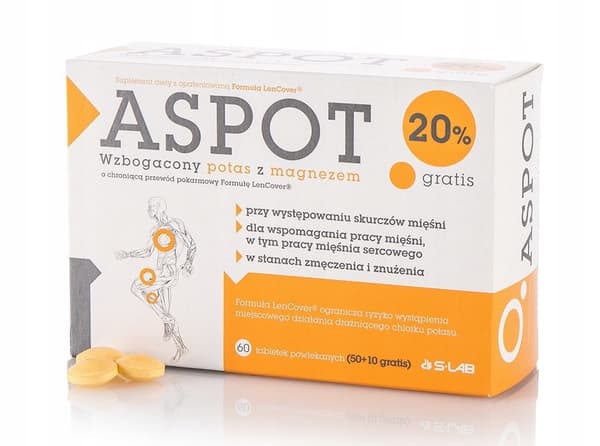 ASPOT kaliummagnesium HJÄRTMUSKLER 60 tabletter.