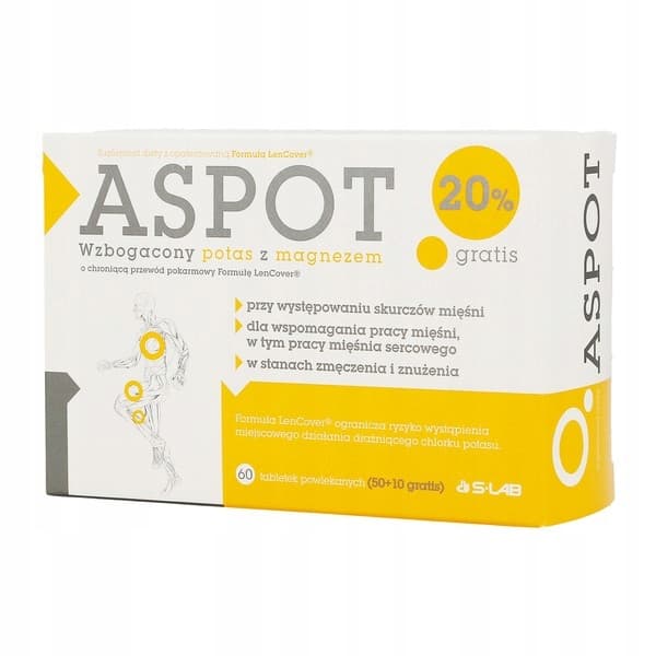 ASPOT kaliummagnesium HJÄRTMUSKLER 60 tabletter.