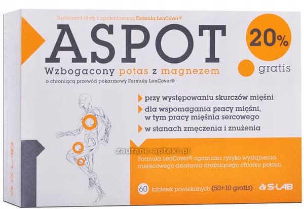 ASPOT kaliummagnesium HJÄRTMUSKLER 60 tabletter.