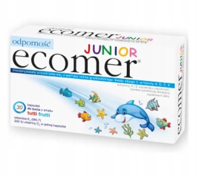AMARA ECOMER JUNIOR omega 3 vitaminer ADEK 30 tyggekapsler