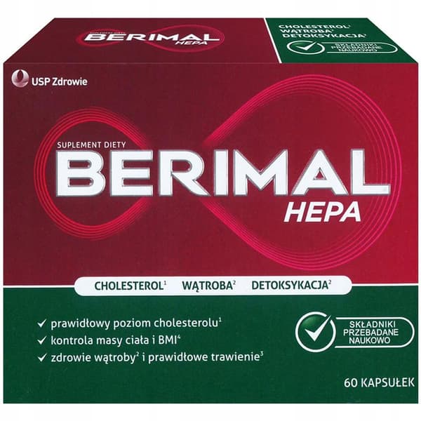 BERIMAL HEPA kolesterollever Kronärtskocka 60 kapslar.