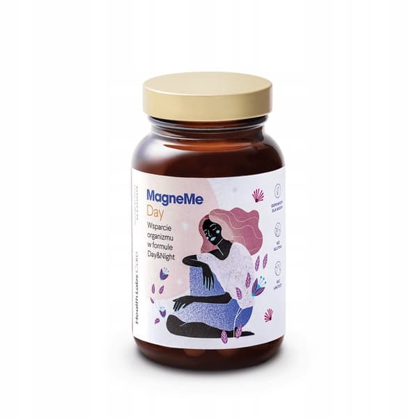 HEALTH LABS MagneMe magnesium vitamin B dag og nat 120 kapsler.
