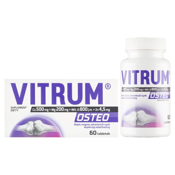 VITRUM OSTEO ben kalcium magnesium vitamin D 60 tabletter