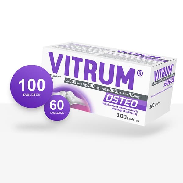 VITRUM OSTEO ben kalcium magnesium vitamin D 60 tabletter