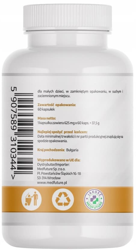 MedFuture VITT MULLBÄRSEXTRAKT 500 mg METABOLISM SOCKERNIVÅ 60 kapslar.