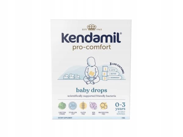 KENDAMIL Pro Comfort dråber til børn PROBIOTIKA 7,5 ml