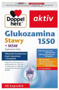 Pikkukuva 1 / 3: Doppelherz aktiv Glukosamiini 1550 Nivelille + MSM 40 kapselia