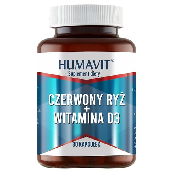 HUMAVIT Røde Ris + Vitamin D3 CIRKULATION IMMUNITET 30 kapsler.