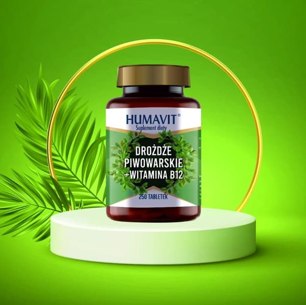 HUMAVIT Öljäst + Vitamin B12 NERVSYSTEMET IMMUNITET 250 tabletter.