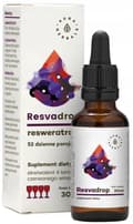 Miniatyrbild 1 av 3: Aura Herbals RESVADROP RESWERATROL Druvskalsextraktdroppar 30 ml