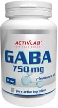 Miniatyrbild 1 av 3: ACTIVLAB GABA 750 mg regenerering av sömntrötthet 60 kapslar.