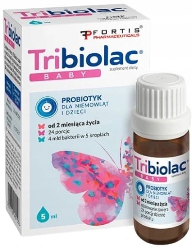 TRIBIOLAC BABY probiotika IMMUNITET för barn Fortis Pharmaceuticals 5 ml