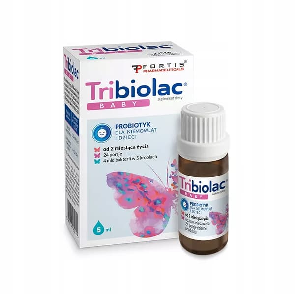 TRIBIOLAC BABY probiotika IMMUNITET för barn Fortis Pharmaceuticals 5 ml