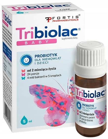 TRIBIOLAC BABY probiotika IMMUNITET för barn Fortis Pharmaceuticals 5 ml