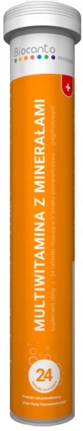 BIOCANTO Multivitamin med mineraler IMMUNITET 24 tabletter mousse