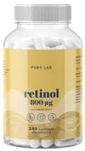 Miniatyrbild 1 av 3: Pure Lab RETINOL 800 mcg Aura Herbals 240 kapslar