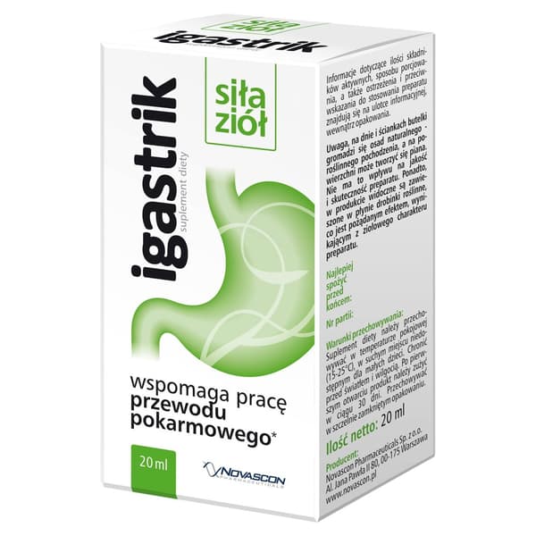 IGASTRIK matsmältning gaser tarm Novascon 20 ml
