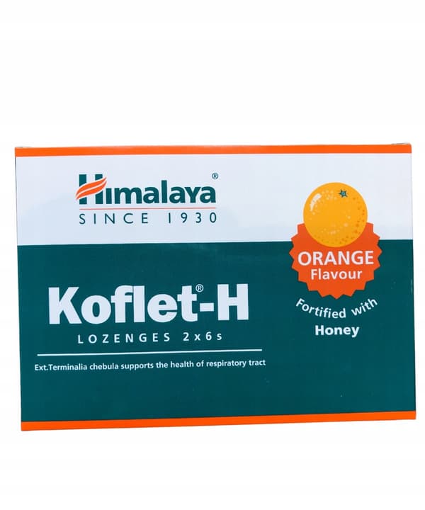 HIMALAYA KOFLET-H ORANGE för halshosta 12pas