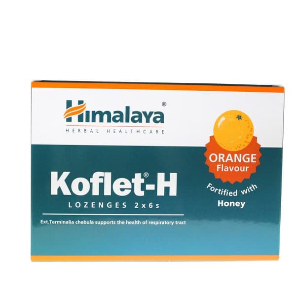 HIMALAYA KOFLET-H ORANGE för halshosta 12pas