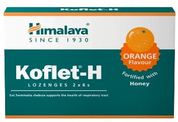 HIMALAYA KOFLET-H ORANGE för halshosta 12pas