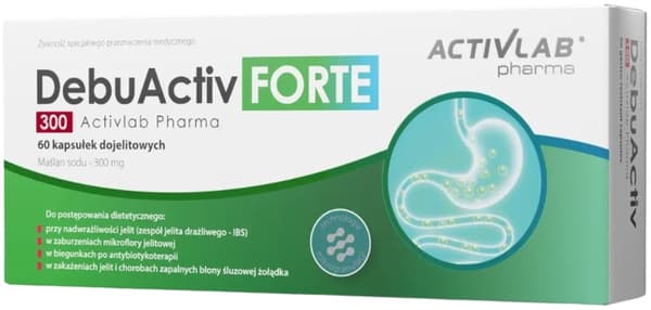 Activlab DebuActiv FORTE 300 natriumbutyrat 60 kapslar