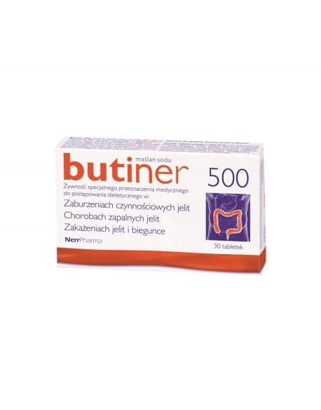 Butiner 500 mg IRRITABLE BOWEL 30 tabletter