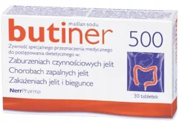 Butiner 500 mg IRRITABLE BOWEL 30 tabletter