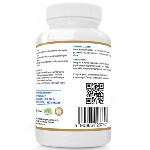 Altopharma Kalcium + Vitamin D3 kalcium 120 kapslar.