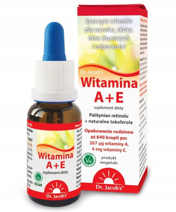Dr. Jacobs Vitamin A + E i droppar 20 ml