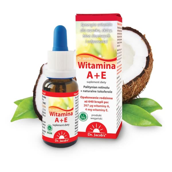 Dr. Jacobs Vitamin A + E i droppar 20 ml