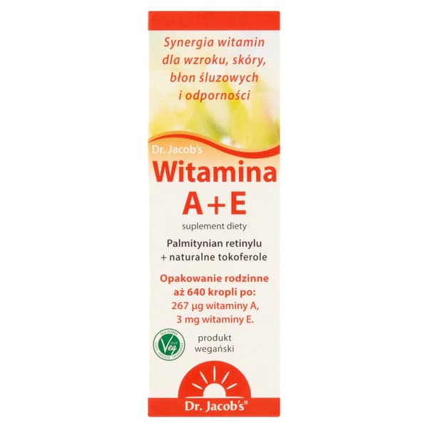 Dr. Jacobs Vitamin A + E i droppar 20 ml