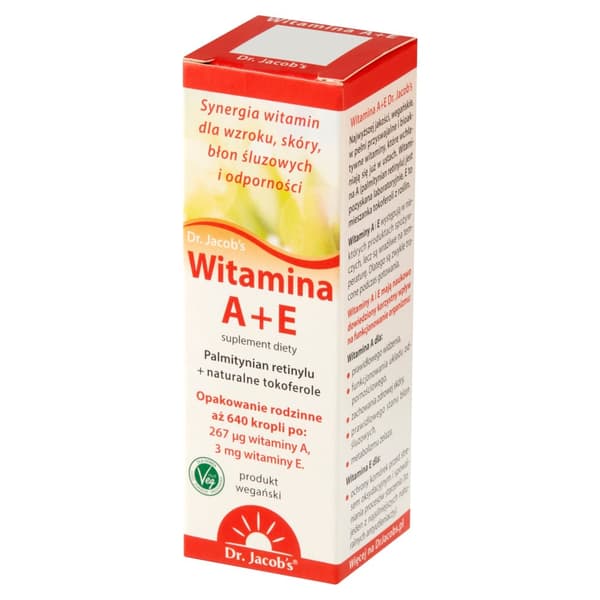 Dr. Jacobs Vitamin A + E i droppar 20 ml