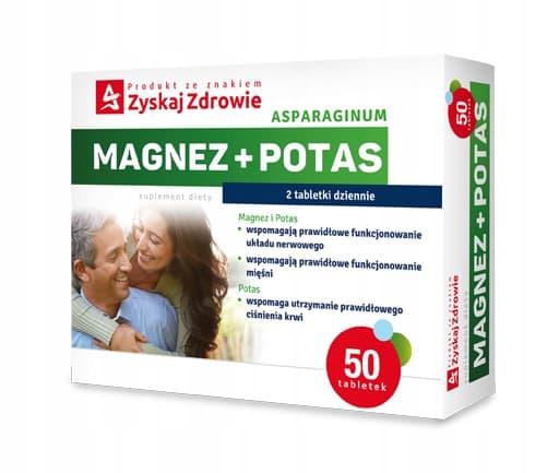GAIN HEALTH Asparagin Magnesium Kalium 50 tabletter