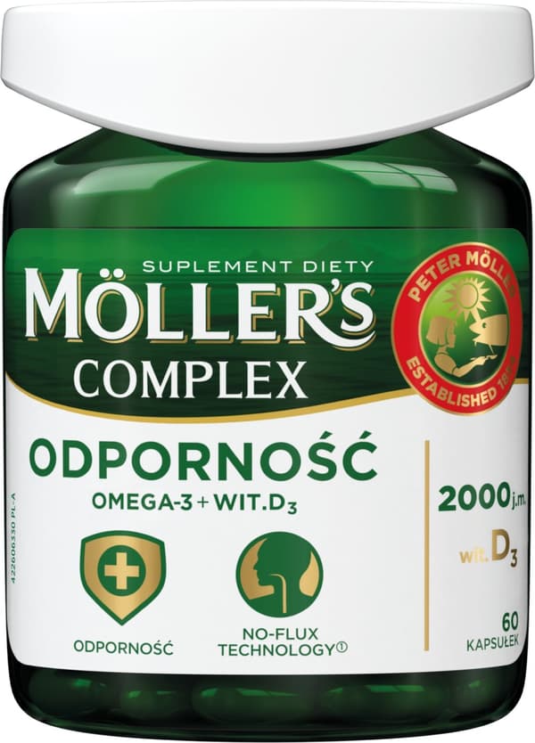 MÖLLERS Komplex OMEGA-3 FISKIMMUNITET 60 kapslar